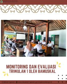 Pelaksanaan Monitoring dan Evaluasi Kegiatan Pemerintah Kalurahan oleh Bamuskal Beji